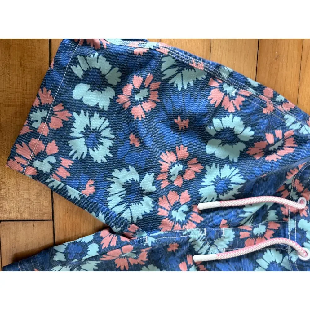 Johnnie-O youth swim trunks blue‎